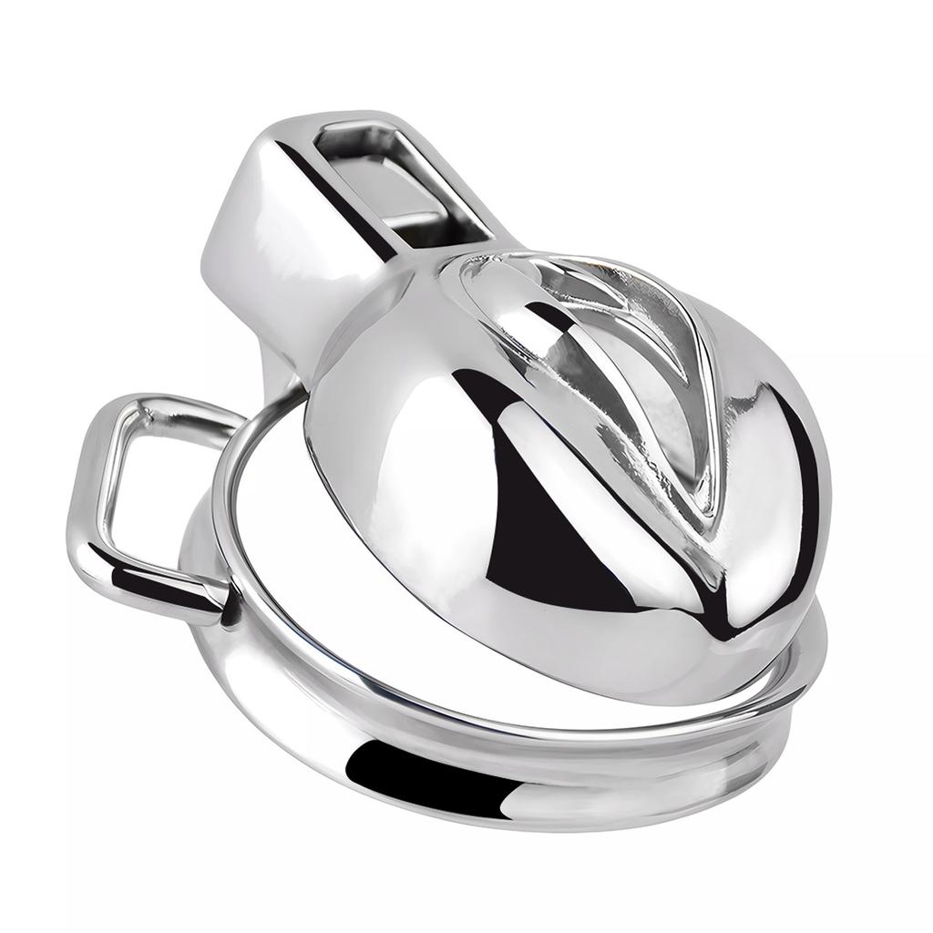 Male Chastity Lock Stainless Steel Penis Cage with Hook Urethral Chastity Belt Penis Ring Ball Stretcher