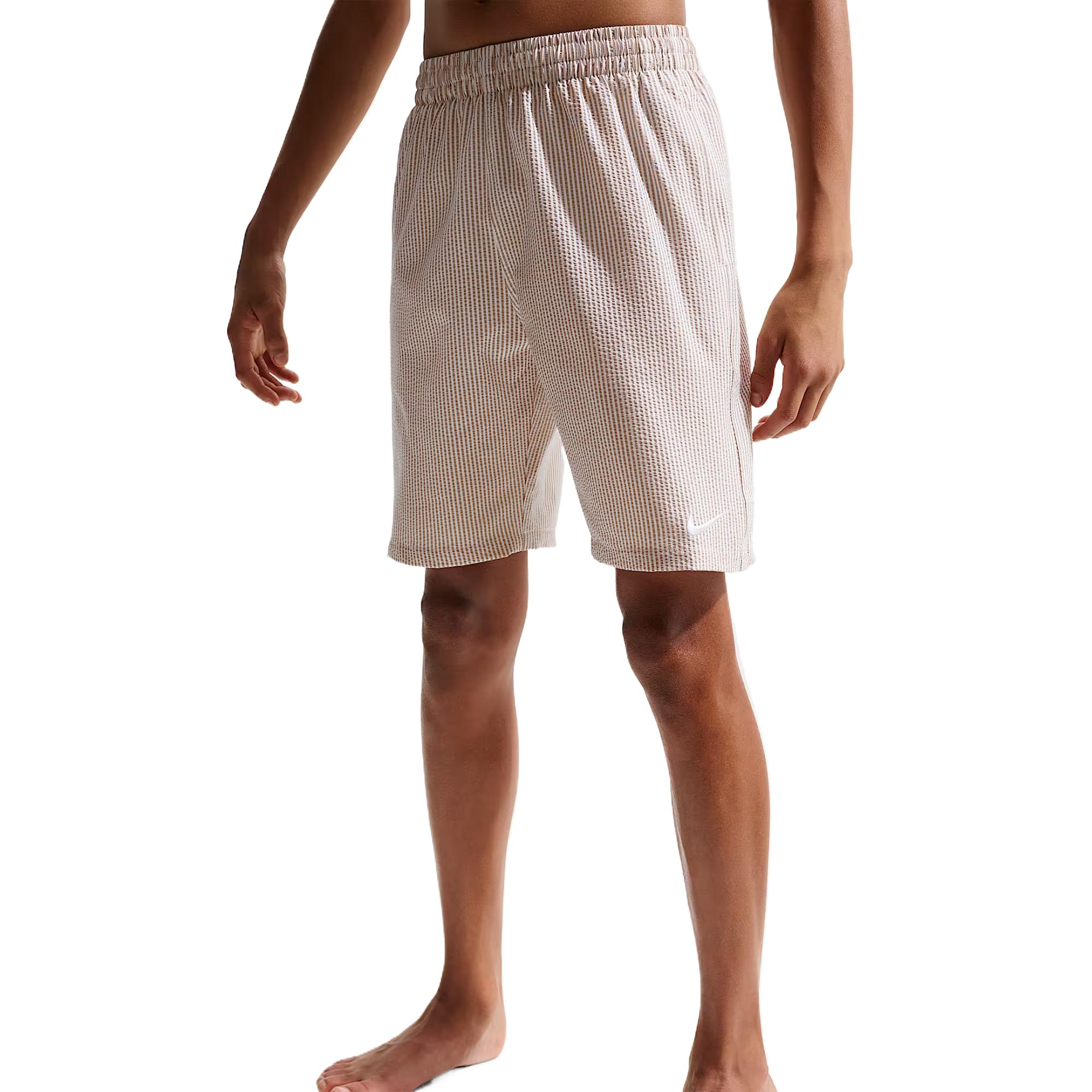 Nike Swim Breaker Wave Texture Beach Shorts Fitted Swim Trunks Summer Kids Kids swimwear IQ7793-241 XS