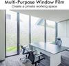 Window Privacy Film Frosted Glass Window Film Static Cling UV Blocking Removable Window Clings Opaque Window Stickers for Home