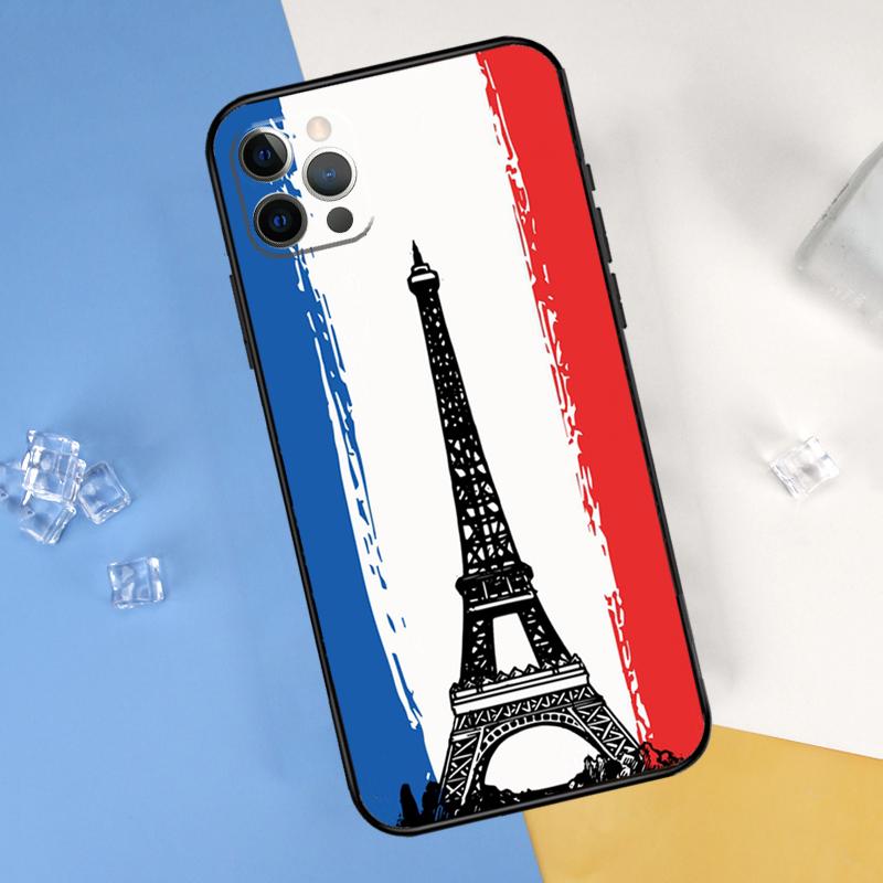France National Flag Phone Case For iPhone 16 Pro Max 13 12 Mini 11 14 15 Pro Max XR 16 15 Plus 16e Cover Shell