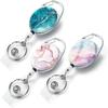 1pc Retractable Badges Holder Nylons Cord Keyrings Quality Retractable Keychains Name Tag Holder Keyring ID Card Key Ring