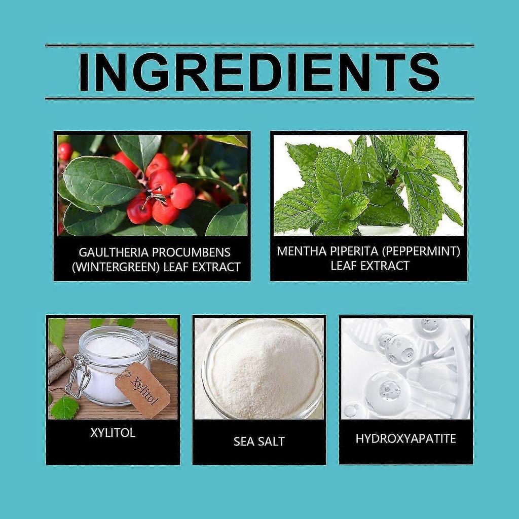 Huanbai Whitening Toothpaste Tablets  Fresh Breath, Enamel Safe, Easy & Eco-Friendly