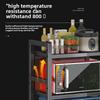 Thickened countertop kitchen microwave rack retractable desktop multi-layer rice cooker oven rack household storage rack