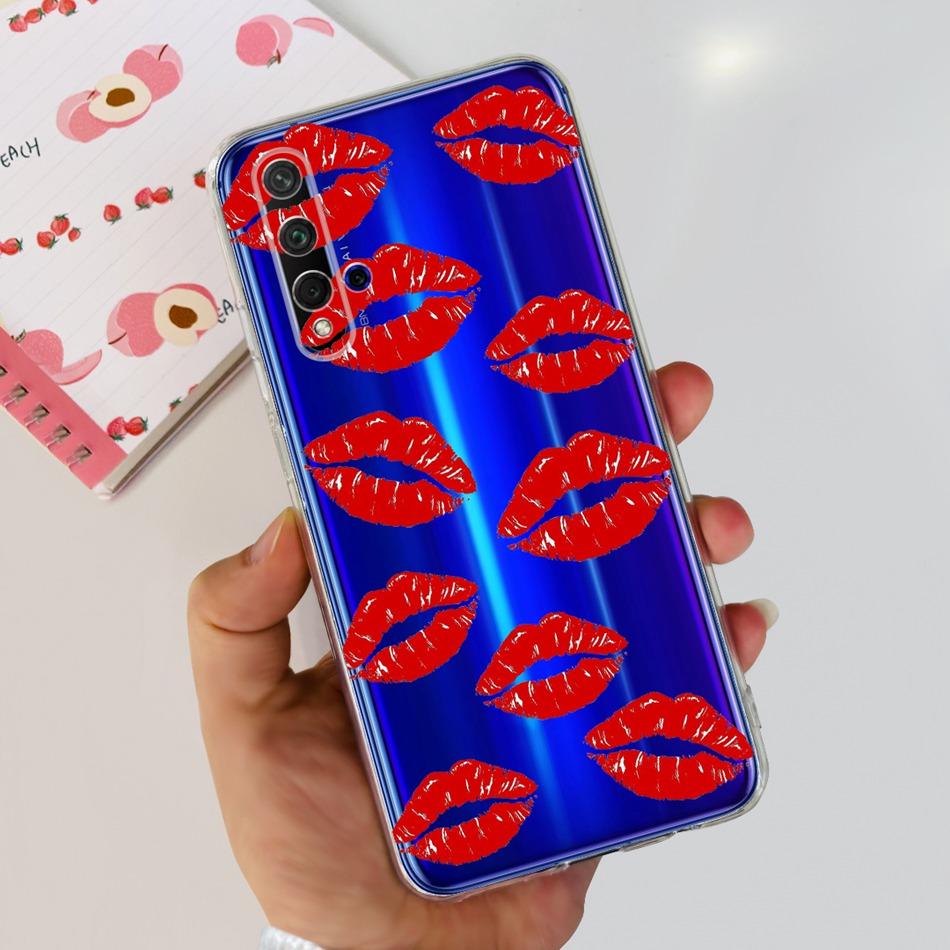 For Huawei Nova 5T Phone Case Nova5T YAL-L21 YAL-L61 YAL-L71 Elegant Printing Soft Silicone Clear TPU Slim Cases