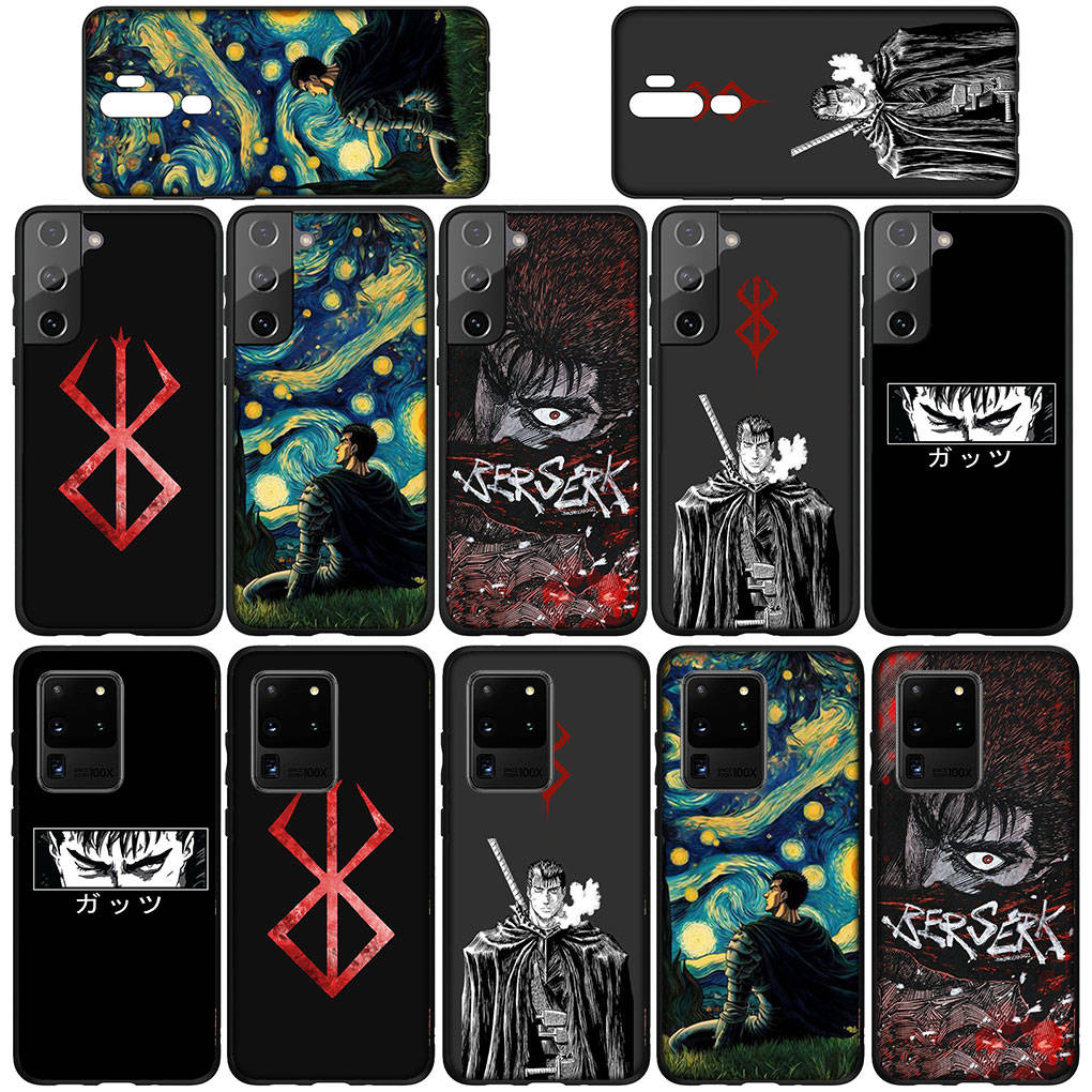 Husă Telefon pentru Samsung Galaxy S25 S24 S23 iPhone 16 15 Xiaomi Redmi Note 14 13 12 16E X 11 Pro Max OPPO Moto G85 Huawei A15Berserk Guts Husă Desen Animat