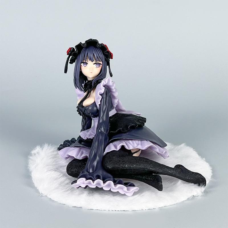 12cm My Dress-Up Darling Kitagawa Marin Black Maid Action Figurine Shizuku Kuroe Statue Collection Decor Model Toy Gift