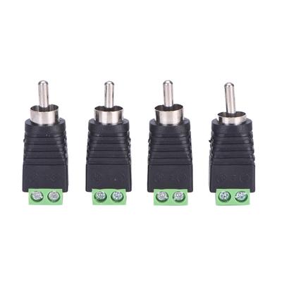 4 adet Hoparlör Tel kablosu Ses Erkek RCA Konnektör Adaptör Jakı Tak Bose