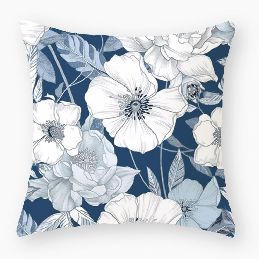 

Новая наволочка с принтом растений и цветов, Домашняя наволочка для дивана, кровати, прикроватной тумбочки, Чехол для подушки-подушки, Чехол для подушки сиденья автомобиля peach skin velvet 45x45cm