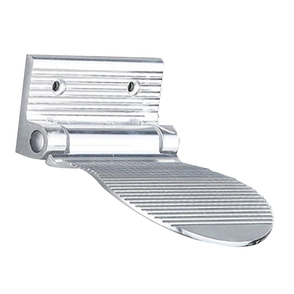 2Pcs Foldable Non-Slip Shower Foot Footrest Support For Bathroom, Made Of Aluminum Alloy
