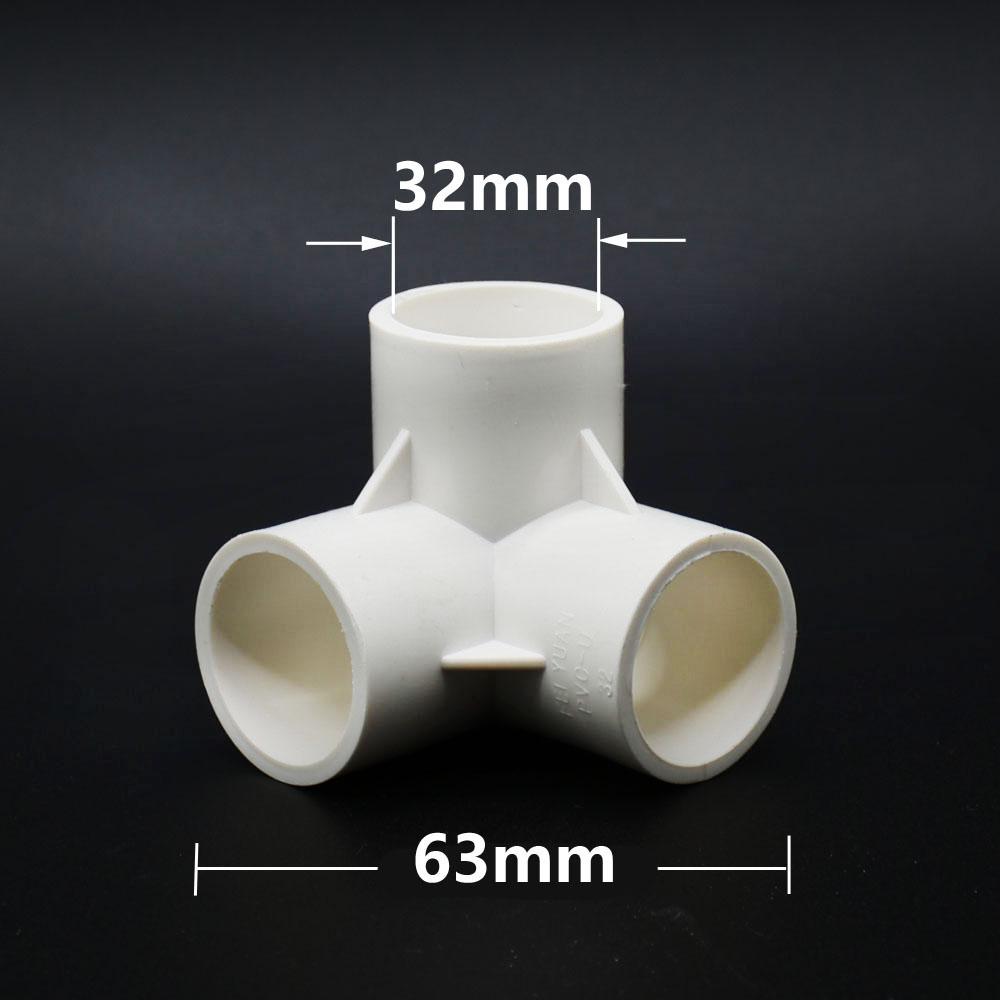 20/25/32/50mm PVC Connector 3/4/5-way Plastic Coupler Three-DimensionalWater Supply Pipe Fittings DN15/20/25/40