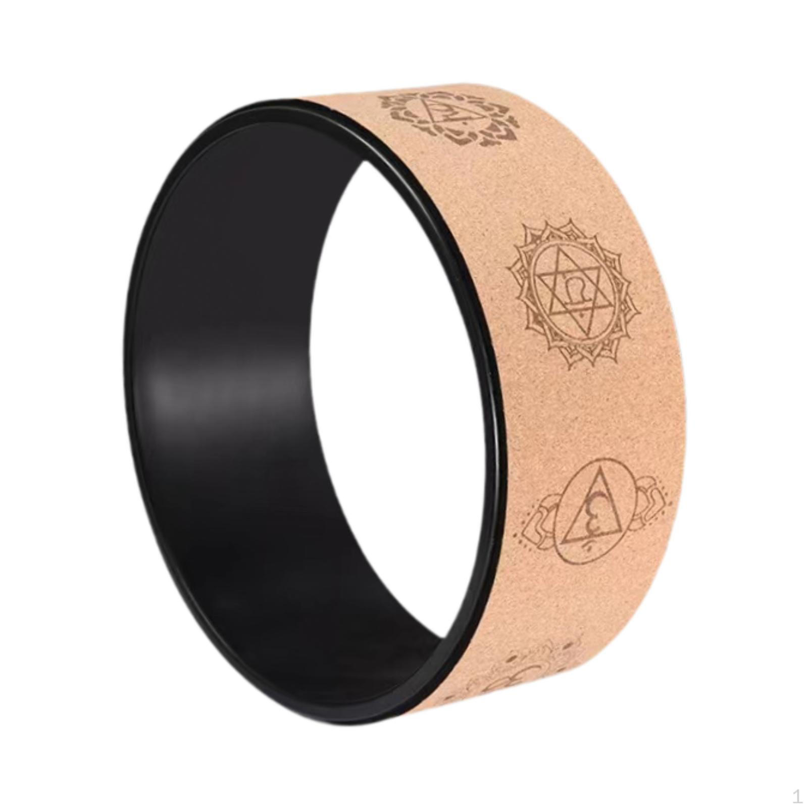 

Yoga Wheel Back Stretching Equipment 12.2 inch Prop Multifunctional Pilates коричневый