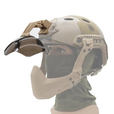 Tactical FAST Helmet Half Mask Flip Goggle Hunting Airsoft Paintball Protective Masks Helmet Gear Accessories