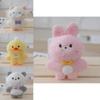 Adorable Plush Bunny Keychain Stuffed Animal Soft Pp Cotton Cute Toy Pendant