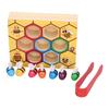 Clamp Bee Matching Game Toys Early Educational Learning Fine Motor Skill Toy for ChildrenClamp Bees
