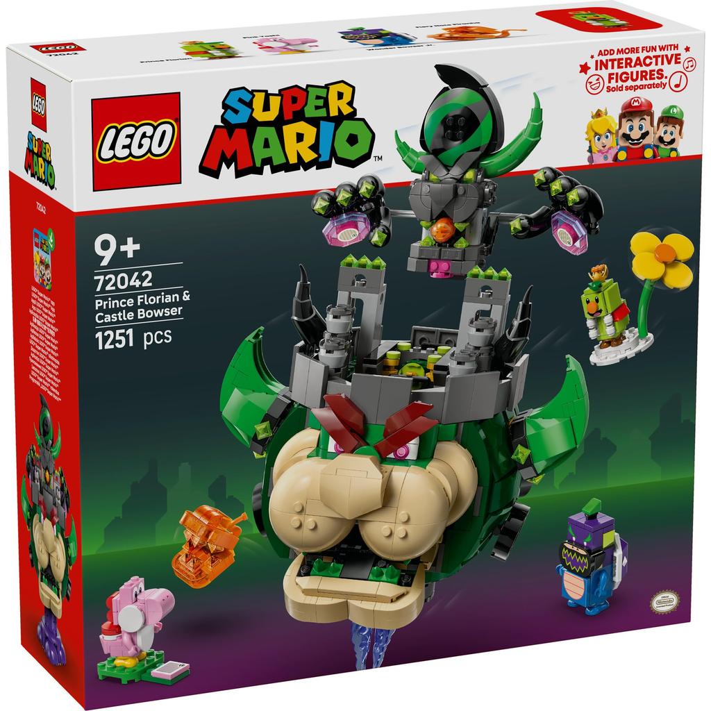 LEGO Super Mario Prince Florian and Bowser's Castle Toy - Birthday Present, Building Blocks, Boys, Girls, Children Ages 9, 10, 11, Elementary School S
