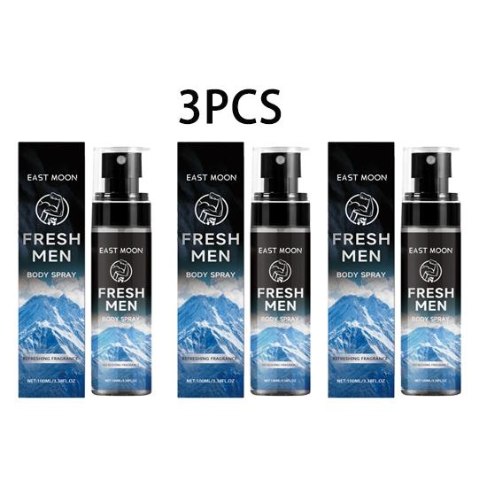 East Moon Men's Body Spray Body Moisturizing Elegant Fresh Fragrance Portable Charm Men's Daily Care Spray 100ml