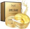 Whimsical 24K Gold Under Eye Patches - 60 PCS Eye Mask with Pure Gold, Collagen & Hyaluronic Acid - Anti-Aging, Dark Circles Remover, Puffiness Red