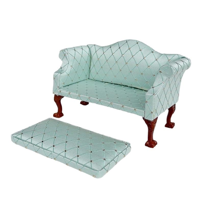 1/12 Puppenhaus Simulation Sofa Stuhl Modell Puppen Heim Sessel Sofa Wohnzimmer Möbel Dekor Puppenhaus Wohnszene Ornament