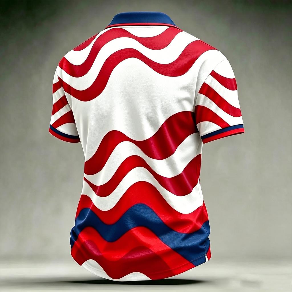 Men’s Casual Polo Shirt with Football Inspired Print and 2026 USA Flag Design Short Sleeve Comfortable Fit