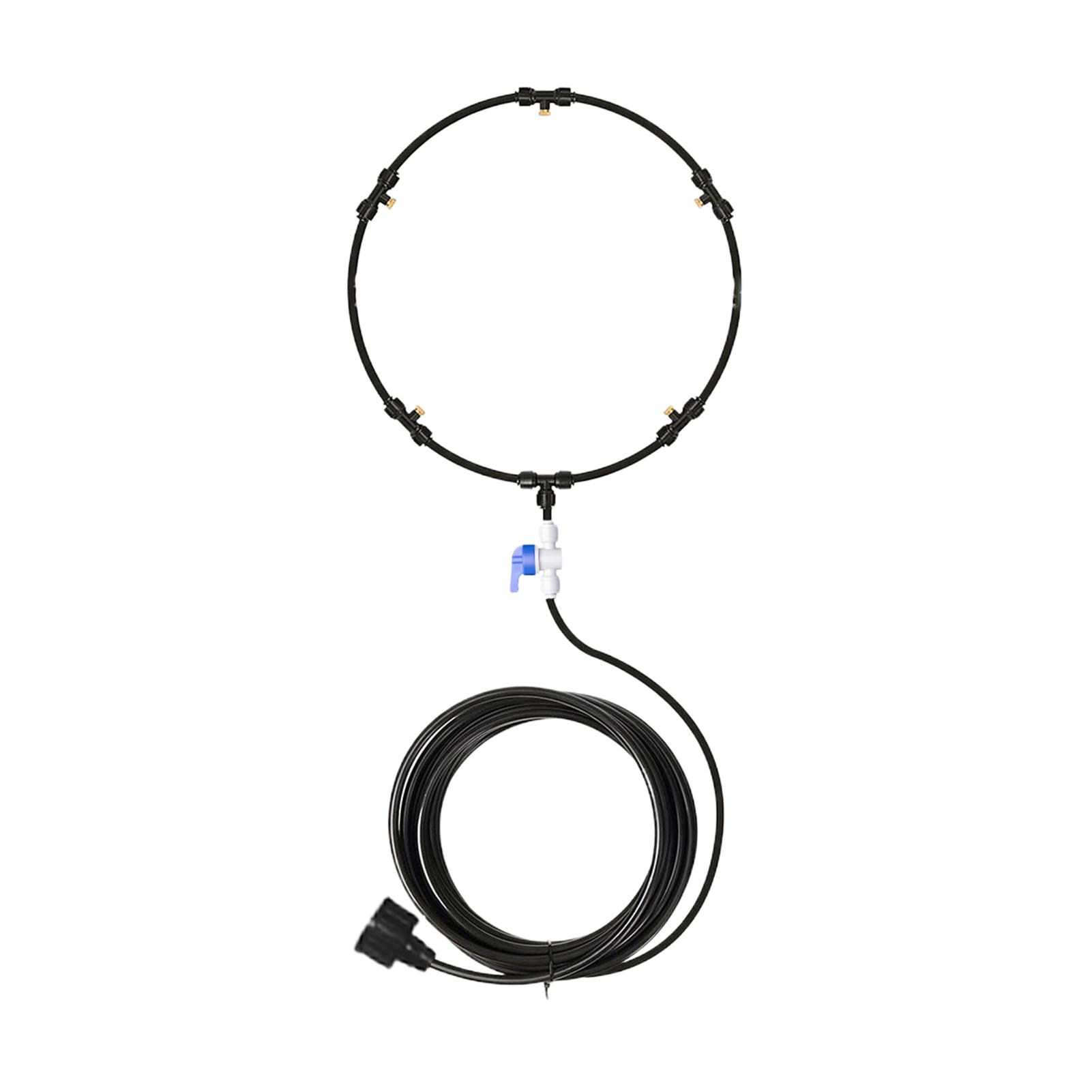 Stay Cool And Refreshed Outdoors With Fan Misting Cooling System Tool For Outdoor Cooling 26.3 Ft