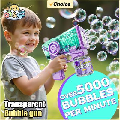 Non-Toxic Baby Bubbles Bubble Gun Handheld Electric Toy Non-Drop Soap Bubble Machine Wand Toy Outdoor Kids Toys Children'S Day Gift Kids