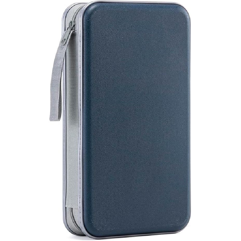 DVD Case, 96 Capacity CD Case Portable CD Holder Storage Hard Plastic DVD Wallet Holder Organizer For Car