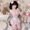 Sweet Lolita Dresses Cosplay Costume Men Women Maid Outfit Anime Sexy Pink White Apron Dress HOT See-through Backless Uniform