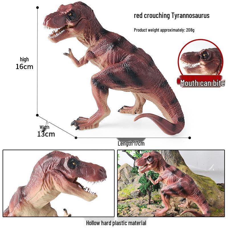 Children's Dinosaur Toy Set: King Kong, Tyrannosaurus Rex, Aurochs, Pachycephalosaurus, Spinosaurus, Therizinosaurus Model.