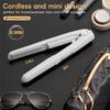 Mini Cordless Hair Straightener And Curler Portable Travel Hot Tool Cordless USB Charging Straight Curl Support