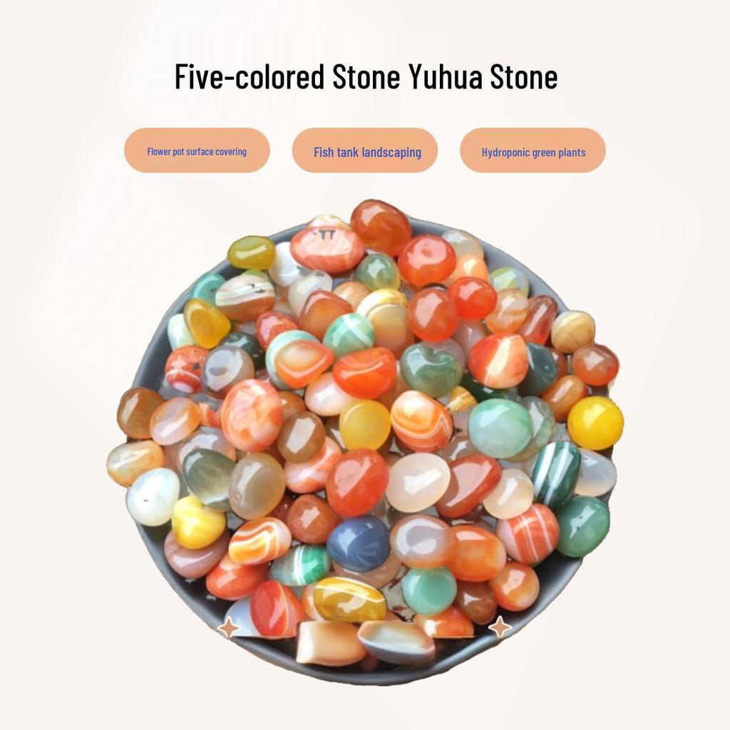 Yuhuashi Cobblestone: Colorful Natural Pebbles for Fish Tanks & Planters