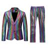 Herrenbekleidung, stilvoller formeller Anzug, 2-teiliges Set, Herrenanzug, Karomuster, Business-Büro, Hochzeitsanzug, Jacke + Hose, Anzüge und Blazer