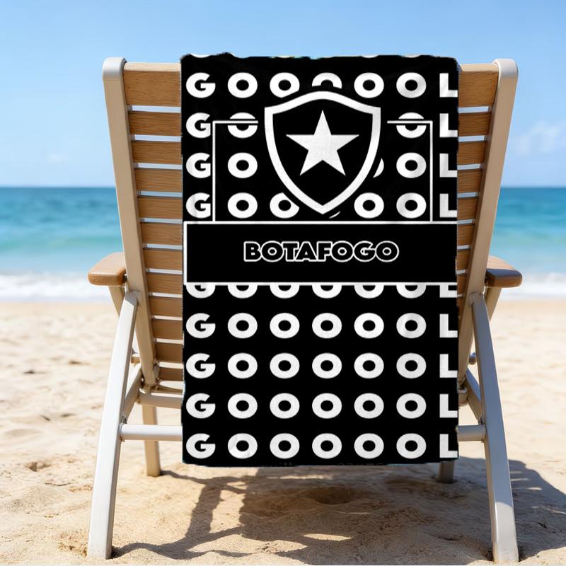 Botafogo Football Club Printed Beach Towel, Super Soft Microfiber, Perfect Gift Birthday, for Pool, Beach, Travel, for family and friends