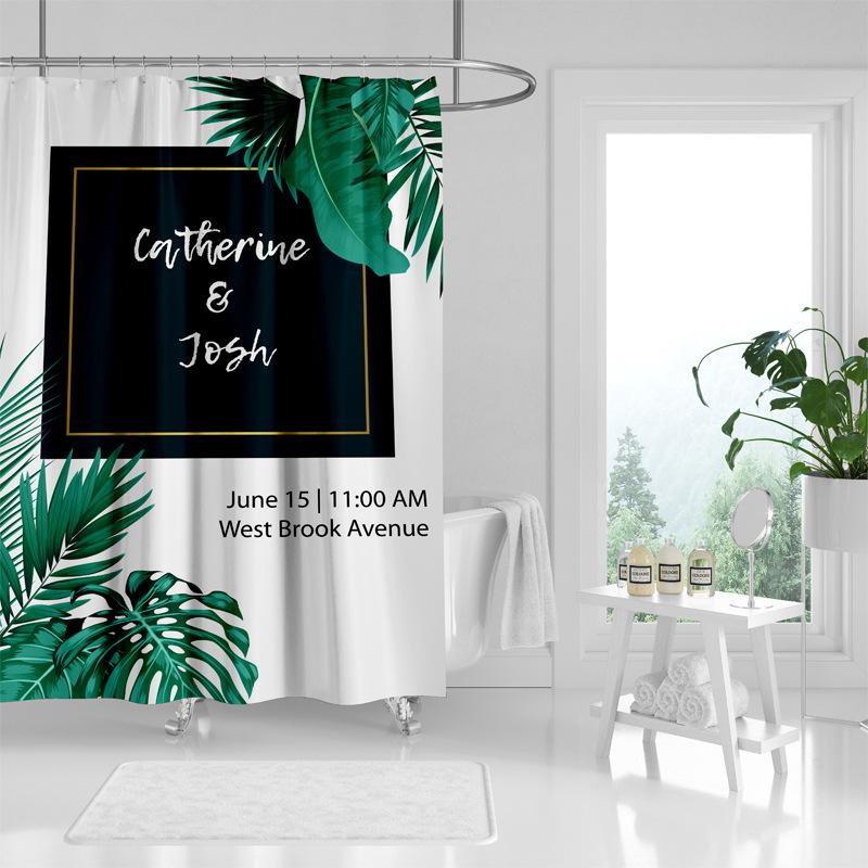 Koupelna zesílená vodotěsná záclona odolná proti plísním sprchový závěs Sprchový oddíl Závěs Sprchový závěs Koupelnový závěs Bez perforace