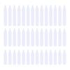 NUOLUX 200PCS Plastic White Collar Stays Bones Stiffeners In 3 Sizes