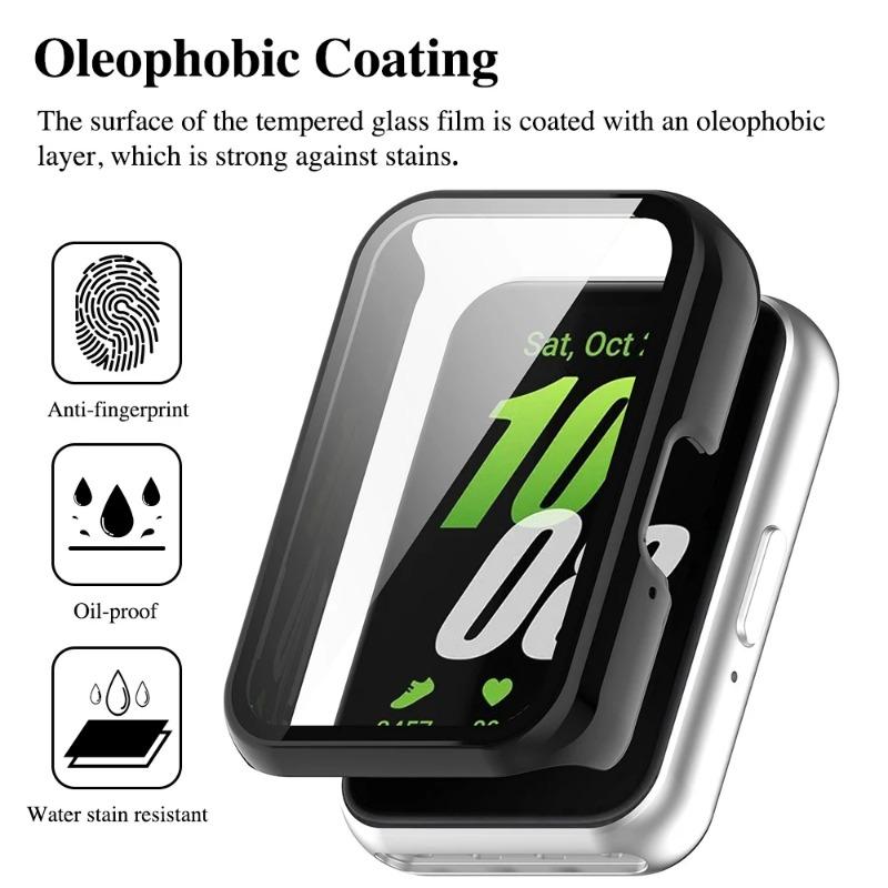 Case + Screen Protector for Samsung Galaxy Fit3 Tempered Glass Anti-scratch Film Bumper Protective Case Cover Accessories