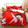 3D digital printing bedding four-piece set three-piece set beautiful woman bed sheet quilt pillow