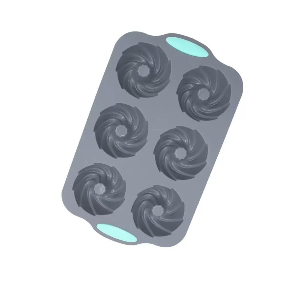 Reusable Baking Tray 6 Hole Muffin Cake Mould New Silicone Donut Mold  Ice Cube Making