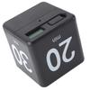 Flip Timer 15 20 30 60 Minutes Gravity Sensing Mini Countdown Timer for Cooking Study Workout Black