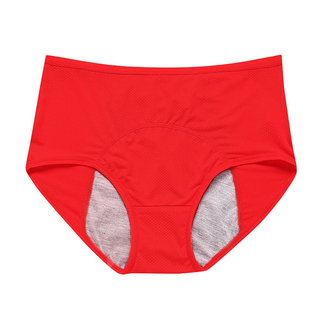 Women'S Menstrual  Panties Mid-Waist Cotton Postpartum Women'S Panties Fully Covered Panties