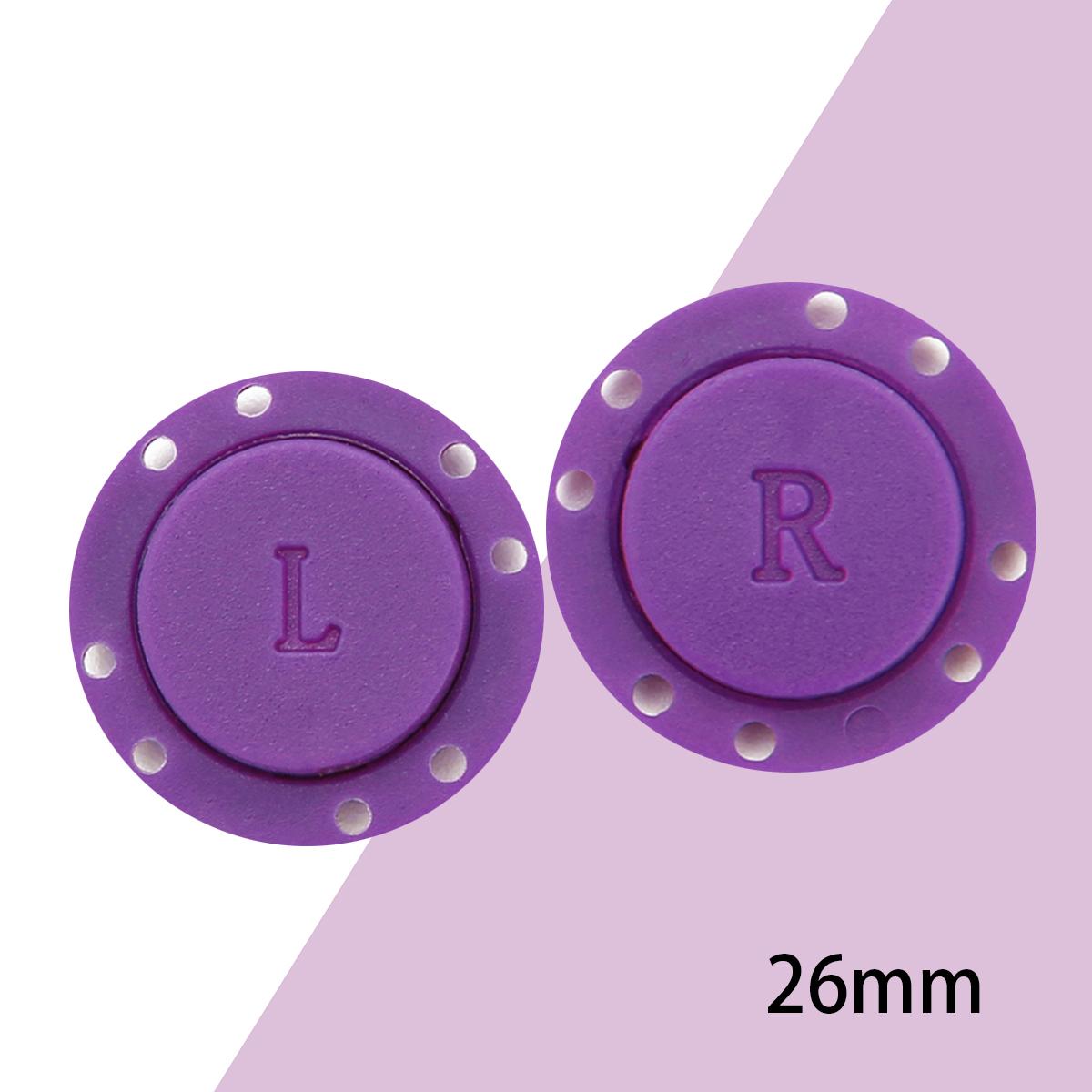 

Пара магнитных пуговиц, швейные принадлежности, магнитные невидимые металлические пуговицы для одежды, украшение одежды своими руками ручной работы 26mm фиолетовый
