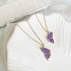2 pièces collier ras du cou papillon mode coréenne marguerite fleur clavicule chaîne colliers amitié BFF arc-en-ciel meilleur ami bijoux