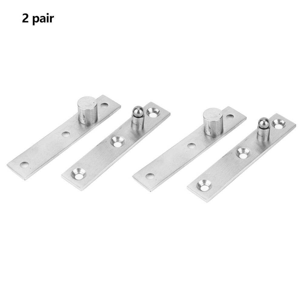 2 Pack Stainless Steel 360 Degree Rotation Door Pivot Hinge Small, Medium, Large Top and Bottom Mount Up Down Shaft Pivot Hinge