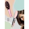 FLQUE Electric Hair Straightener Comb Fast Hair Straightener Practical Pink Hair Dryer Comb
