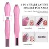 3 In 1 Cat Eye Effect Double 3D Love Heart Nail Magnet Line Moon Snake Pattern French Nail UV Attraction Magnetic Stick Manicure
