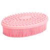 H&HGOLDI Exfoliating Silicone Body Scrubber Shower Bath Body Brush Easy To Clean, Lathers Well, Eco Friendly (Pink)