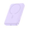 Induktive Powerbank 10000mAh 22,5W MagSafe mit USB-C-Kabel 20V/3A 0,3m - lila