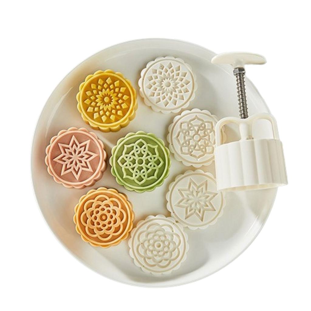 Chinese Style Mooncake Mold Mid-autumn Mooncake Press Mold Hand-pressed Mooncake Dessert Mold Mooncake Puff-Pastry Press