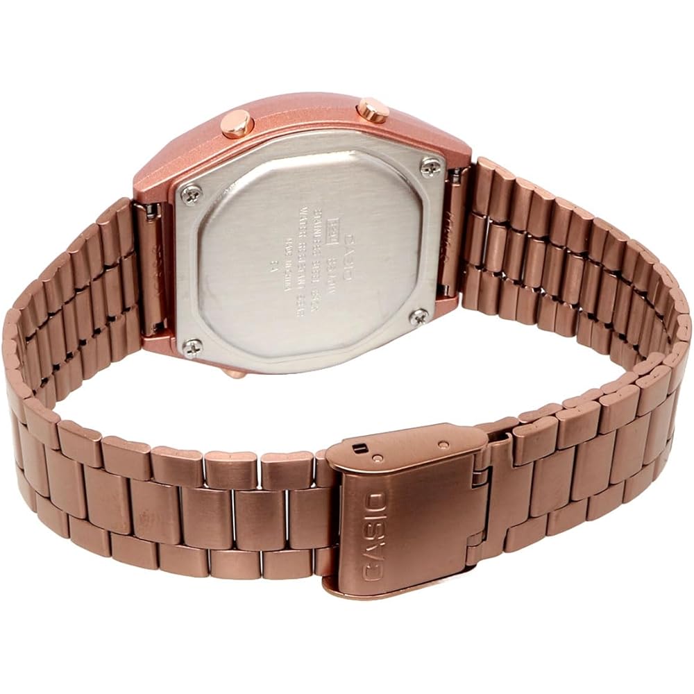 Casio Vintage Series B640WCG-5 Unisex Digital Watch Rose Gold Glitter Face