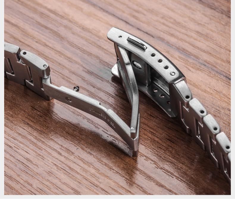 syzynicy Men's 316L Stainless Steel Watch Strap (Silver) for GM-5600, GM-2100, and GBM-2100 Watches