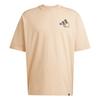 adidas Positivity Sun Graphic Comfortable Fashion Versatile Casual Short Sleeve T-Shirt Unisex Tops Warm-Sand JZ3259
